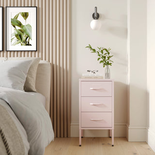 The Richmond - Industrial Style Metal Drawers In Light Pink - Urban Lockers