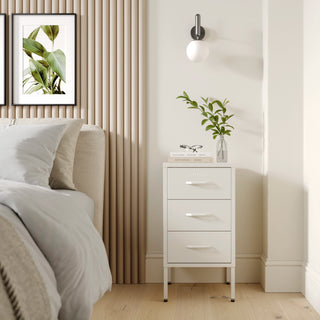 The Richmond - Industrial Style Metal Drawers In Vanilla - Urban Lockers