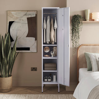 The Bexley - Tall Single Door Storage Locker In Lilac