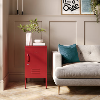 The Camden - Side Table, Storage Locker Red - Urban Lockers