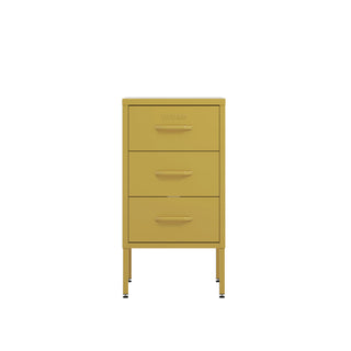 The Richmond - Industrial Style Metal Drawers In Mustard - Urban Lockers