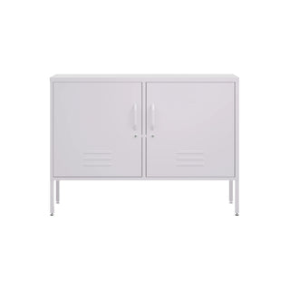 The Oxford - Side Table/TV Stand Storage Locker In Lilac - Urban Lockers