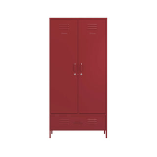 The Mayfair - Tall Double Door Storage Locker In Red - Urban Lockers