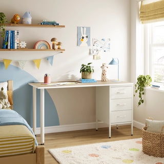 The Richmond Children/Teenage Desk with Vanilla Drawers - Oak Desktop - Urban Lockers