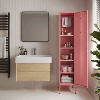 The Bexley - Tall Single Door Storage Locker In Flamingo - Urban Lockers