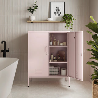 The Fulham - Home Style Storage Locker In Light Pink - Urban Lockers