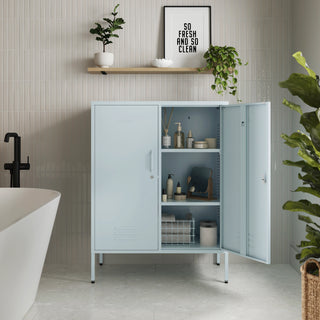 The Fulham - Home Style Storage Locker In Sky Blue - Urban Lockers