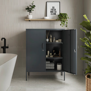 The Fulham - Home Style Storage Locker In Slate Grey - Urban Lockers