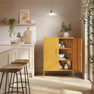 The Fulham - Home Style Storage Locker In Mustard - Urban Lockers
