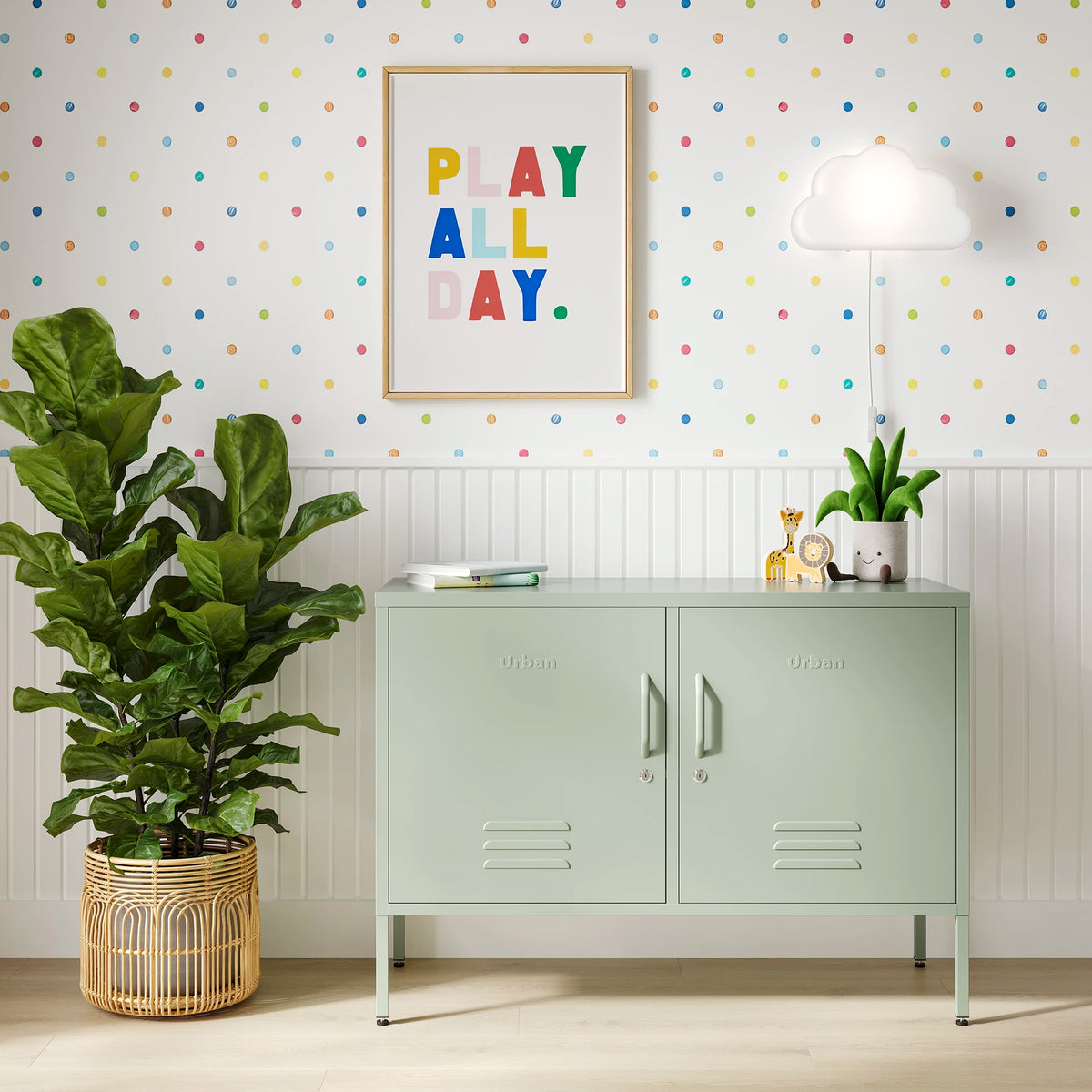 The Oxford | Side Table Locker | Sage | Urban Lockers